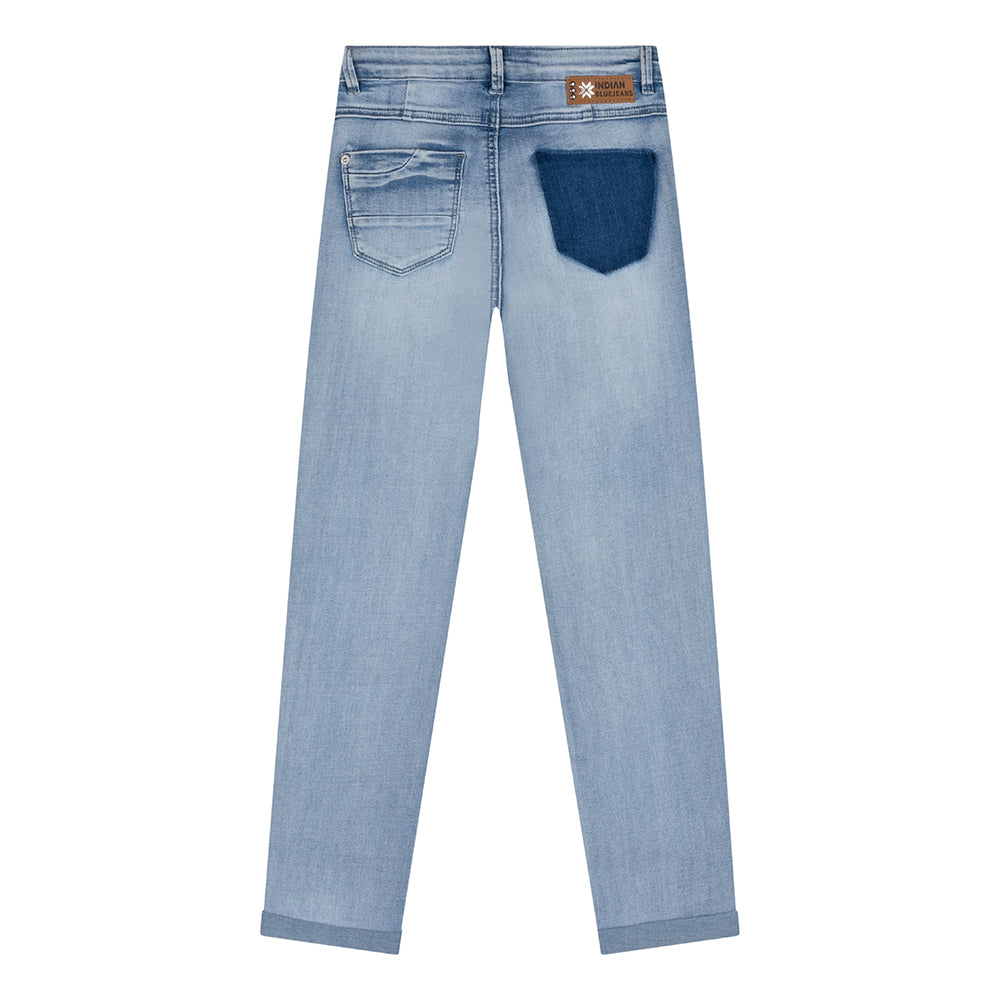 INDIAN BLUE JEANS JEANS BLUE SUE DAMAGED STRAIGHT FIT